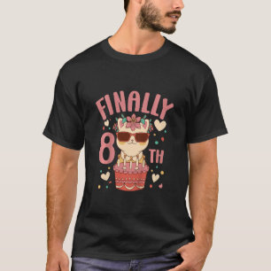 T-shirt Enfants 8e anniversaire Filles mignonnes tenue de