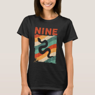 T-shirt Enfants 9 ans 9e anniversaire serpent Reptile Garç