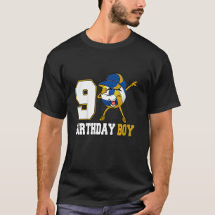 T-shirt Enfants 9 ans Dabbing Volleyball 9e anniversaire B
