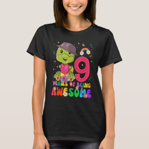 T-shirt Enfants 9 Ans Garçons Filles Cute Dinosaur 9e Bir