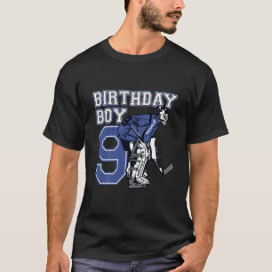 T-shirt Enfants 9 ans Hockey sur glace Goalie Thème Annive