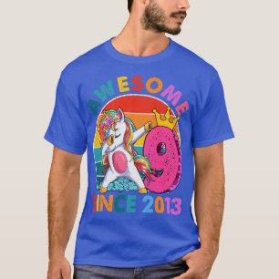T-shirt Enfants 9 ans licorne Dabbing 9e anniversaire fill
