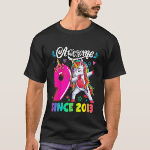 T-shirt Enfants 9 ans licorne Dabbing 9e anniversaire fill