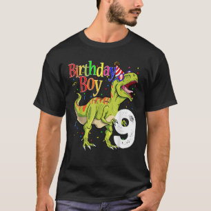 T-shirt Enfants 9e anniversaire garçon Dinosaures Rawr I m