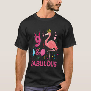 T-shirt Enfants 9e anniversaire pour les filles 9 ans mign