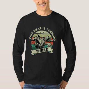 T-shirt Enfants à 3 ans Anniversaire Garçon ours 3e Bda
