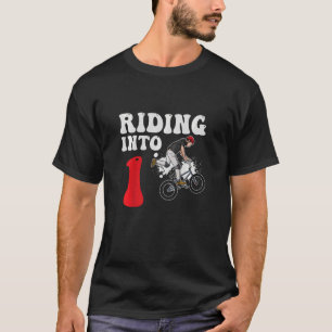 T-shirt Enfants à cheval dans 1 vélo de course BMX 1 an 1e