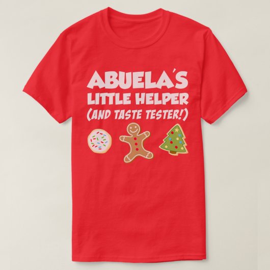 T-shirt Enfants Abuela's Little Helper Christmas Cookie Ba (Design devant)