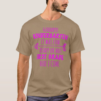 T-shirt Enfants Adieu jardin d'enfants C'Était Amusant 1èr