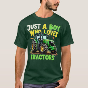 T-shirt Enfants Agritourisme Style De Vie Juste Un Garçon 