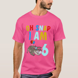 T-shirt Enfants Alligator 6e anniversaire Oh Snap Je suis