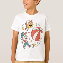 Enfants amusants avec une balle. Jeux de balle