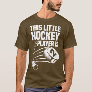 T-shirt Enfants Amusants Ce Petit Joueur De Hockey Est 2E