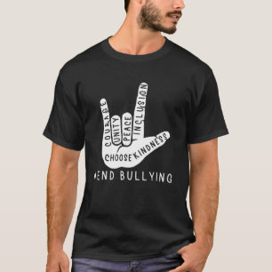 T-shirt Enfants anti-intimidation Love Signale Langue de l