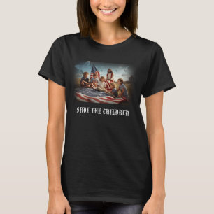 T-shirt *~* Enfants AP27 Enfants chrétiens patriotiques Jé