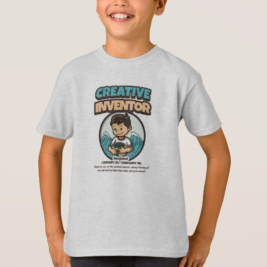 T-shirt Enfants Aquarius (Devant)