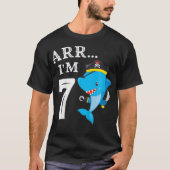 T-shirt Enfants ARR IM 7 Birthday Pirate I 7Birthday Shar (Devant)