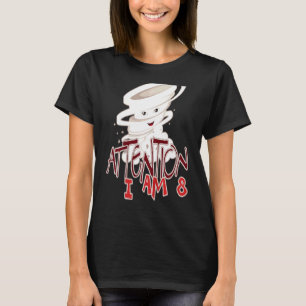 T-shirt Enfants Attention Je Suis 8 Tornado Garçons Twiste
