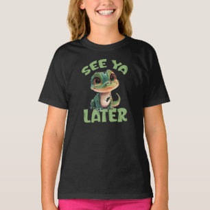 T-shirt Enfants Au Revoir Plus Tard Crocodile