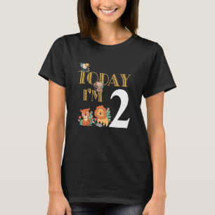 T-shirt Enfants Aujourd'Hui Im 2 Enfants Anniversaires de