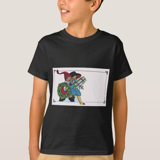 T-SHIRT ENFANTS AVEC CADEAUX DE NOËL (Devant)
