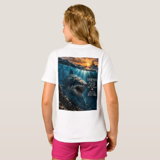 T-Shirt Enfants Aventure Océan Requin Megalodon