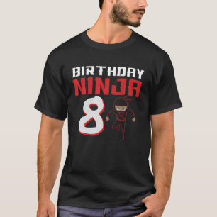 T-shirt Enfants B Jour Ninja 8 Ans 8E Naissance Ninjutsu N