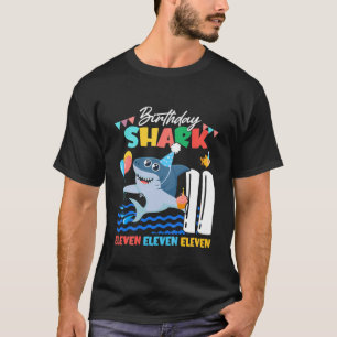 T-shirt Enfants Bébé Cute Requin Anniversaire Garçon 11 an