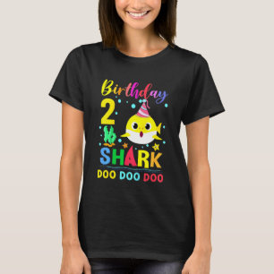 T-shirt Enfants Bébé Cute Shark 2e anniversaire garçon fil
