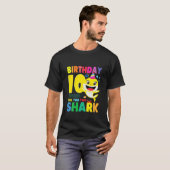 T-shirt Enfants Bébé Requin 10E Anniversaire Garçon Fille  (Devant entier)