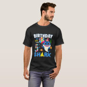 T-shirt Enfants Bébé Requin 5E Anniversaire Garçon Fille 5 (Devant entier)