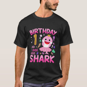 T-shirt Enfants Bébé Requin mignon 1Er Anniversaire Gar