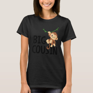 T-shirt Enfants Big Meilleur Cousin Jamais Singe Animal Mo