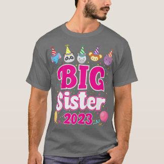 T-shirt Enfants Big Soeur 2023 Grossesse Faire-part Tee Fo