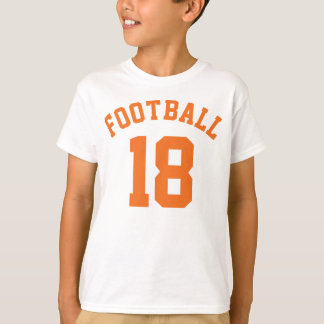 T-shirt Enfants blancs et orange | Sports Jersey Design