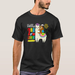 T-shirt Enfants Bonjour 2e année paresseux chevauchant lam