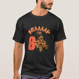 T-shirt Enfants Braaaap I'm 8 Quad ATV 8 ans 8e anniversai