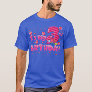 T-shirt Enfants C`est mon 3e anniversaire Bonbons Bonbons
