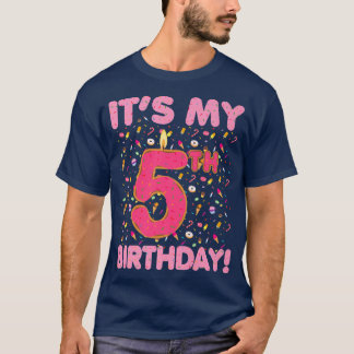 T-shirt Enfants C`est mon 5e anniversaire Bonbons bonbons