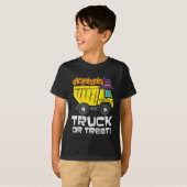 T-shirt Enfants Camion De Pompage Ou De Traitement Costume (Devant entier)