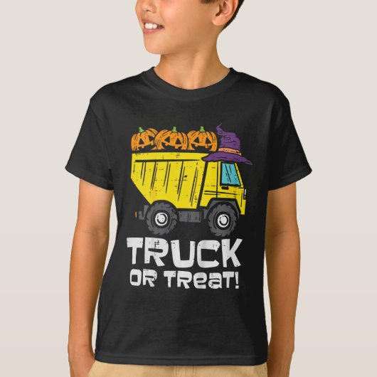 T-shirt Enfants Camion De Pompage Ou De Traitement Costume (Devant)
