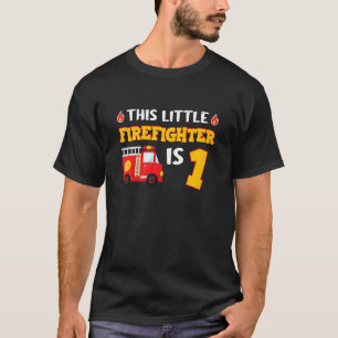 T-shirt Enfants Camion d'incendie 1 an Petit pompier 1 s