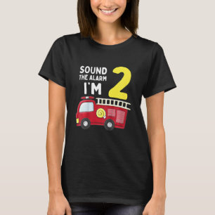 T-shirt Enfants Camion d'incendie 2e anniversaire garçon b
