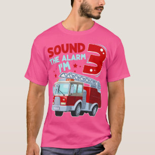 T-shirt Enfants Camion d'incendie 3 ans pompier 3e anniver