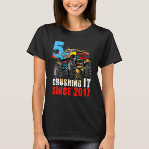 T-shirt Enfants Camion Monster 5e anniversaire 5 Croisés I