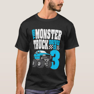 T-shirt Enfants Ce Monster Chauffeur De Camion Est 3 Anniv