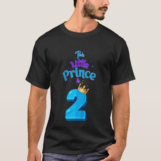 T-shirt Enfants Ce Petit Prince Est 2 Anniversaire Roi 2 A (Devant)