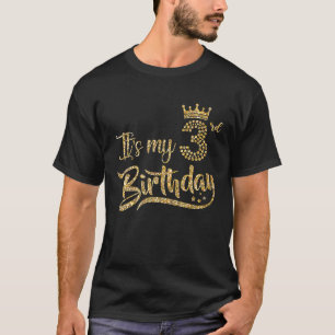 T-shirt Enfants C'est mon 3e anniversaire Fille 3 ans Anni
