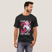 T-shirt Enfants C'est mon 3e anniversaire Unicorne Enfant (Devant entier)