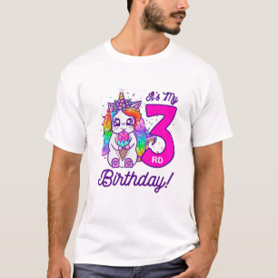 T-shirt Enfants C'est mon 3ème anniversaire Crème glacée R